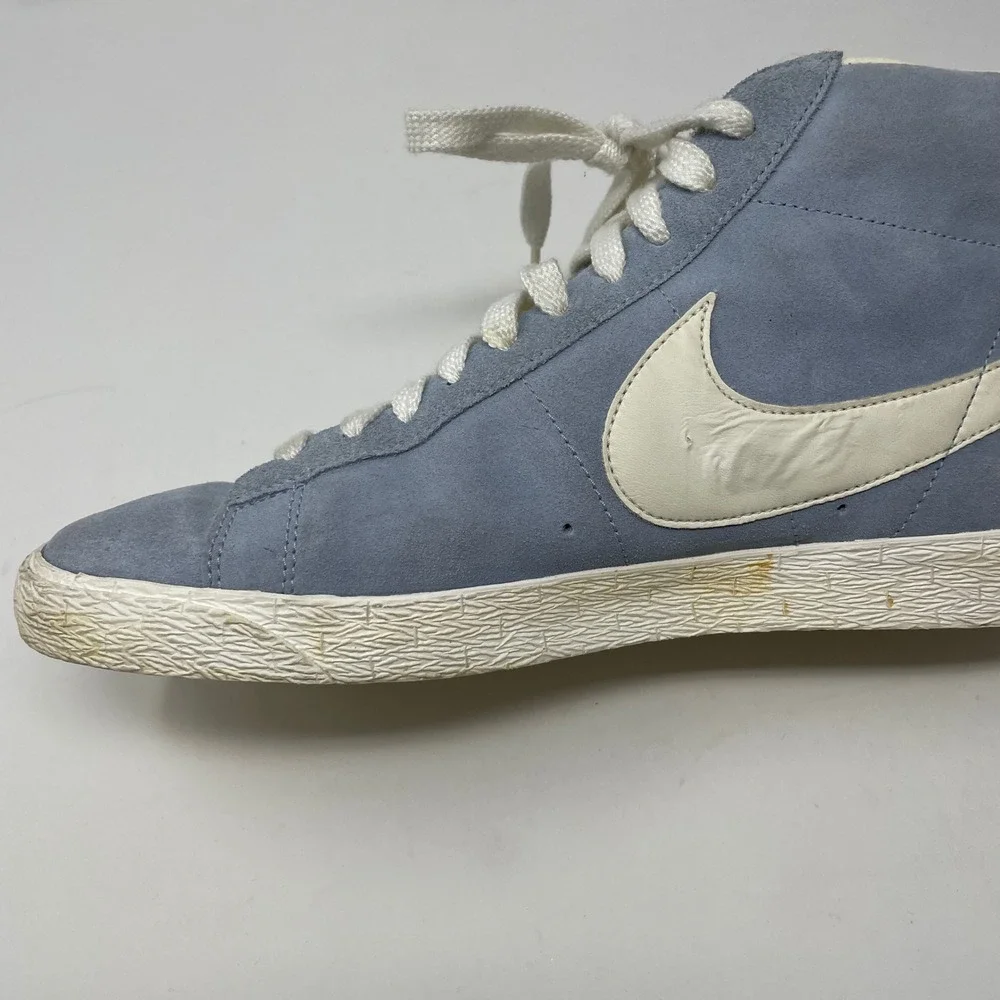 Nike Blazer Mid 77 Vintage Blue Suede High Top Sneakers Retro 344344-400 10.5